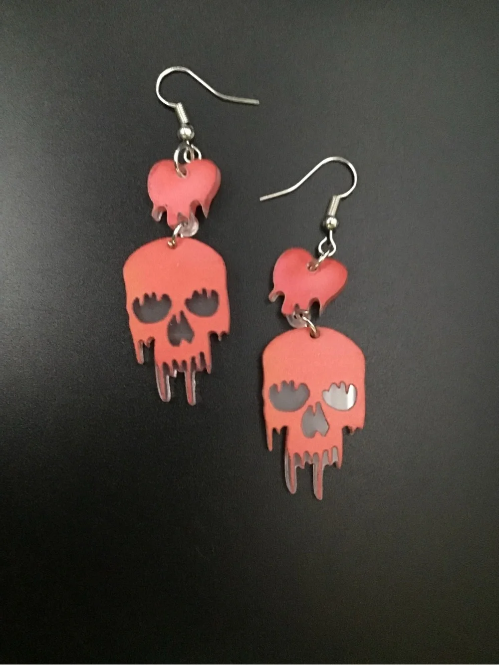 Hearts and Skulls Earrings